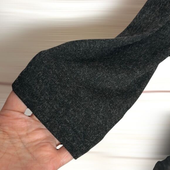 Joseph Ribkoff Women's Charcoal Gray Long Sleeve Shark Bite Knit Midi Dress US12 - Picture 8 of 10